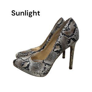 Report Tashi Women Faux Leather Snake textured Stiletto Heel SZ 6-COCKTAIL HEELS